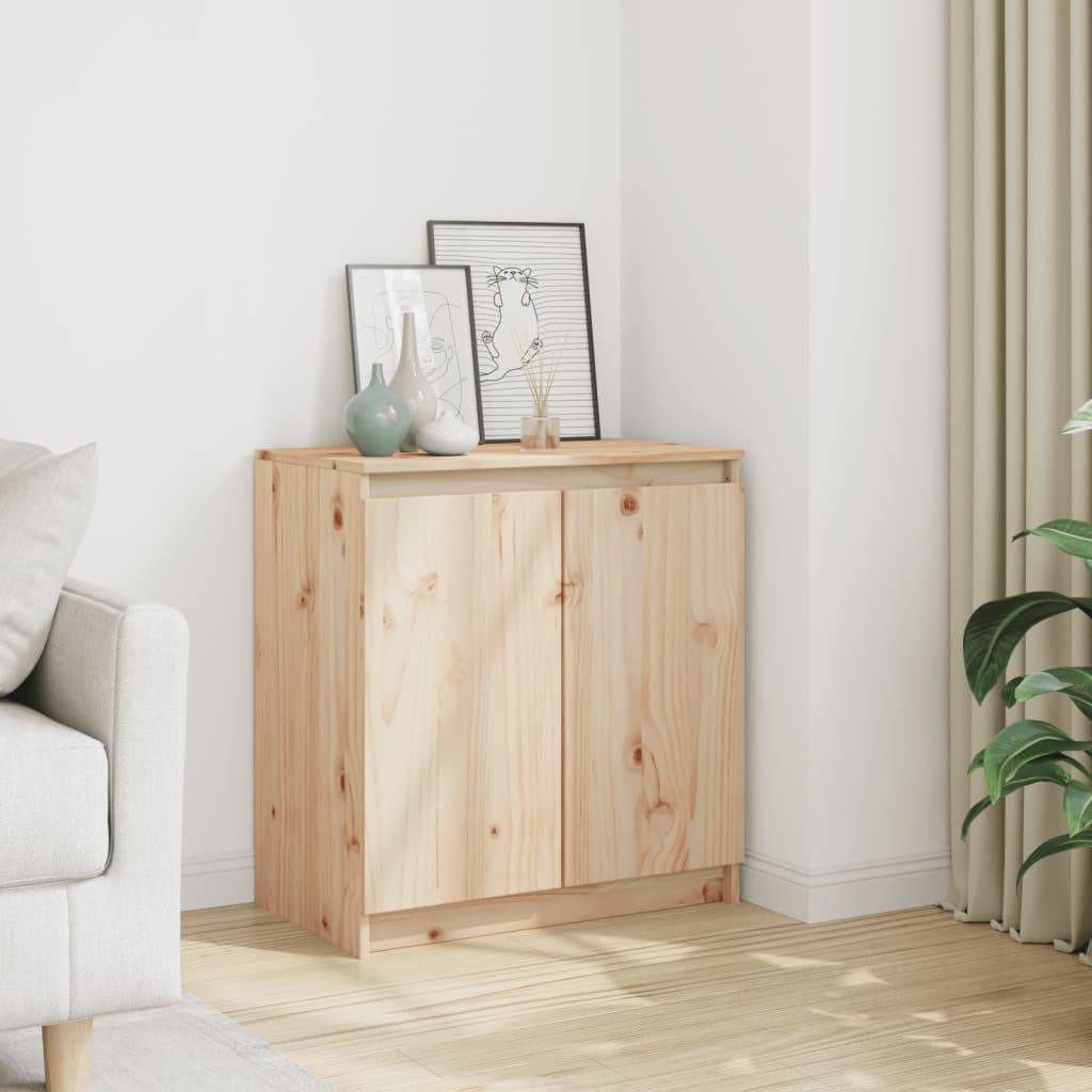 Armario Auxiliar De Madera Maciza De Pino 60x36x65 Cm / Vetonek_0