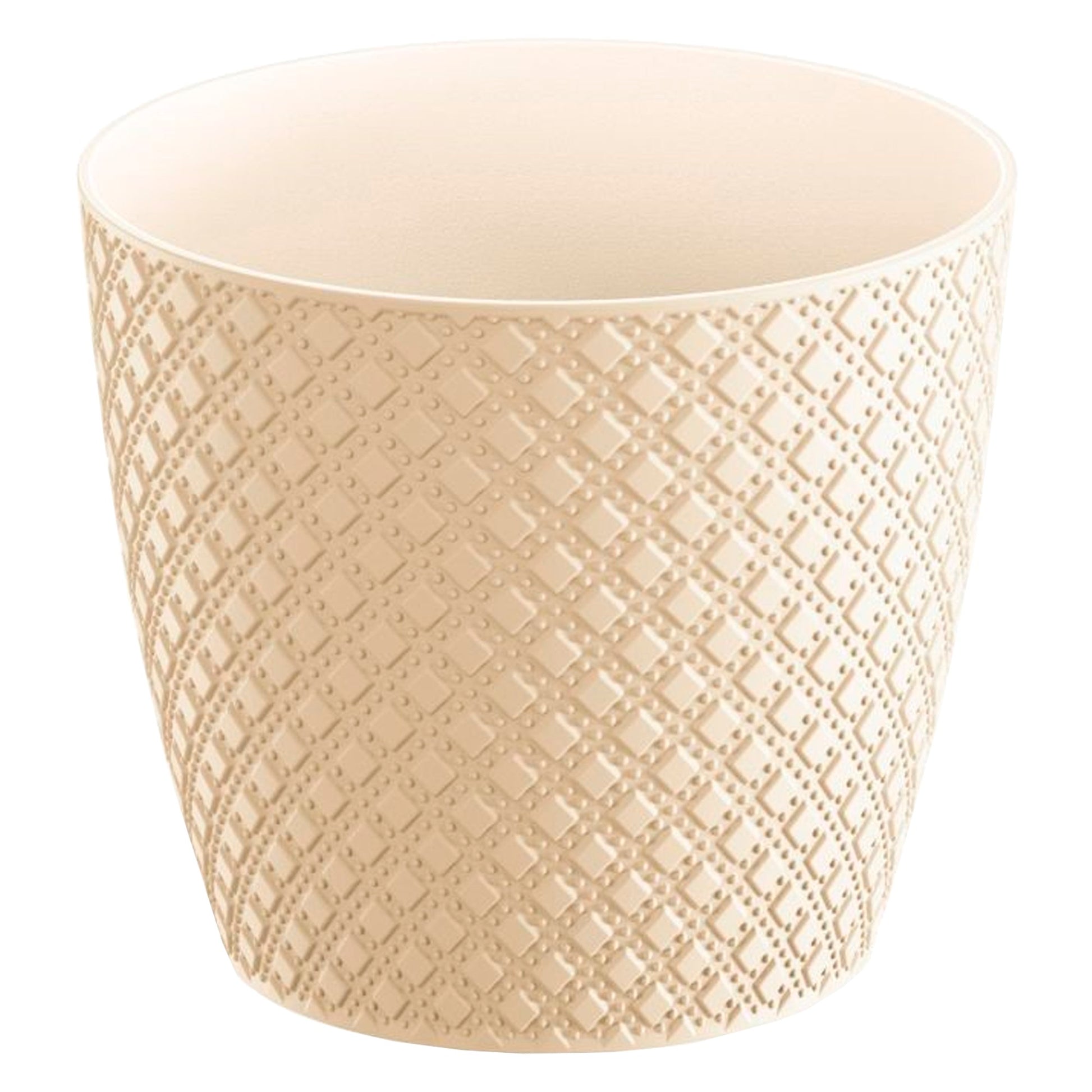 Maceta Orient 5,4l., Dimensiones (mm) 218x218x193, Color Crema_0
