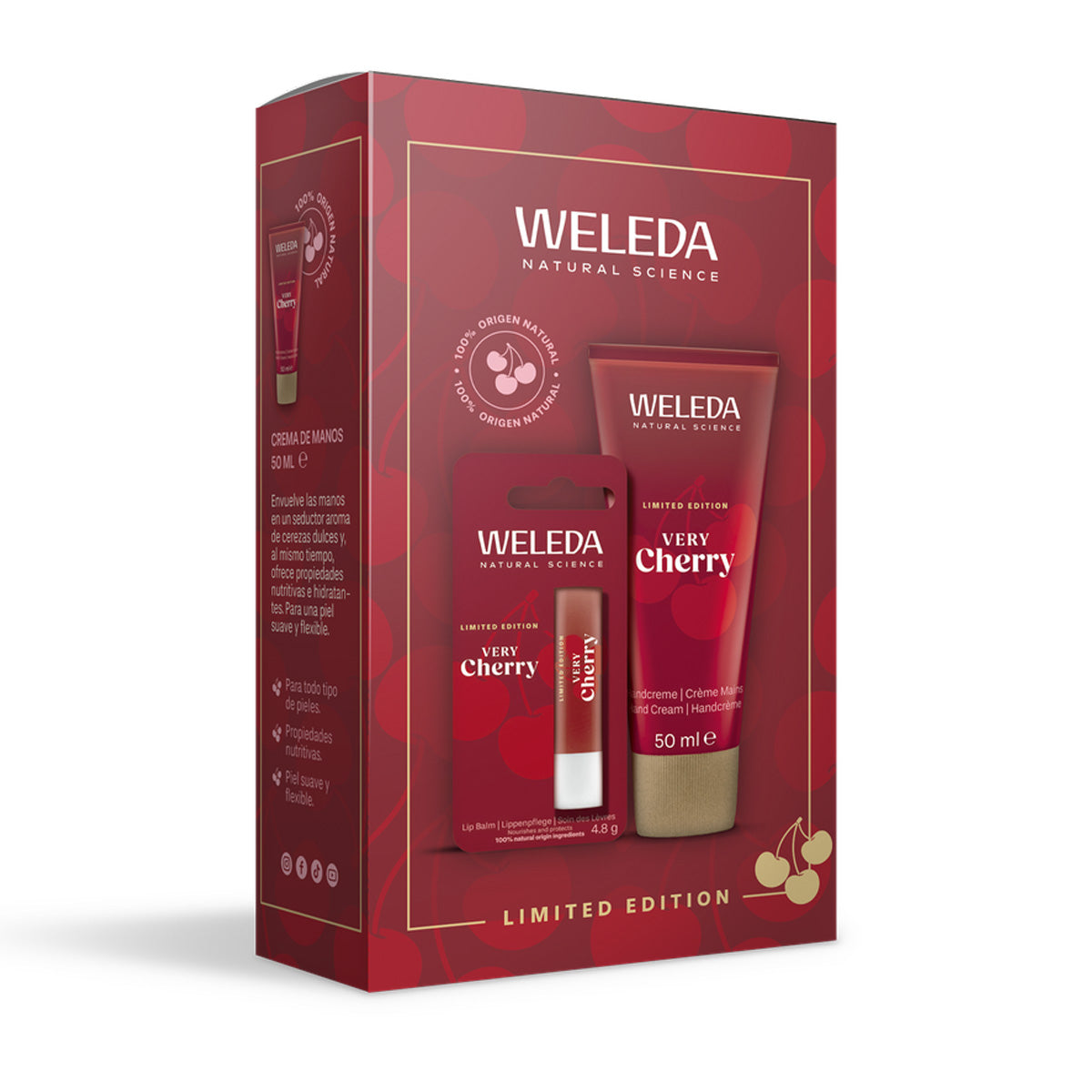 Cofre Very Cherry - Manos + Lip Balm DE REGALO, Weleda