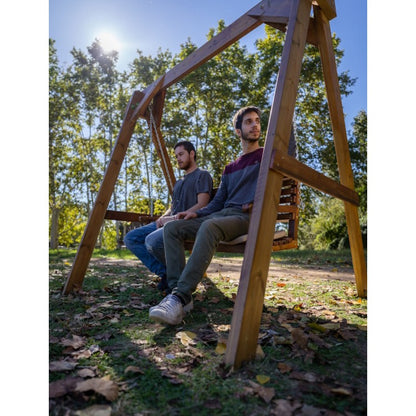 Balancin De Jardin Masgames Elna L Sin Cojin En El Banco._3