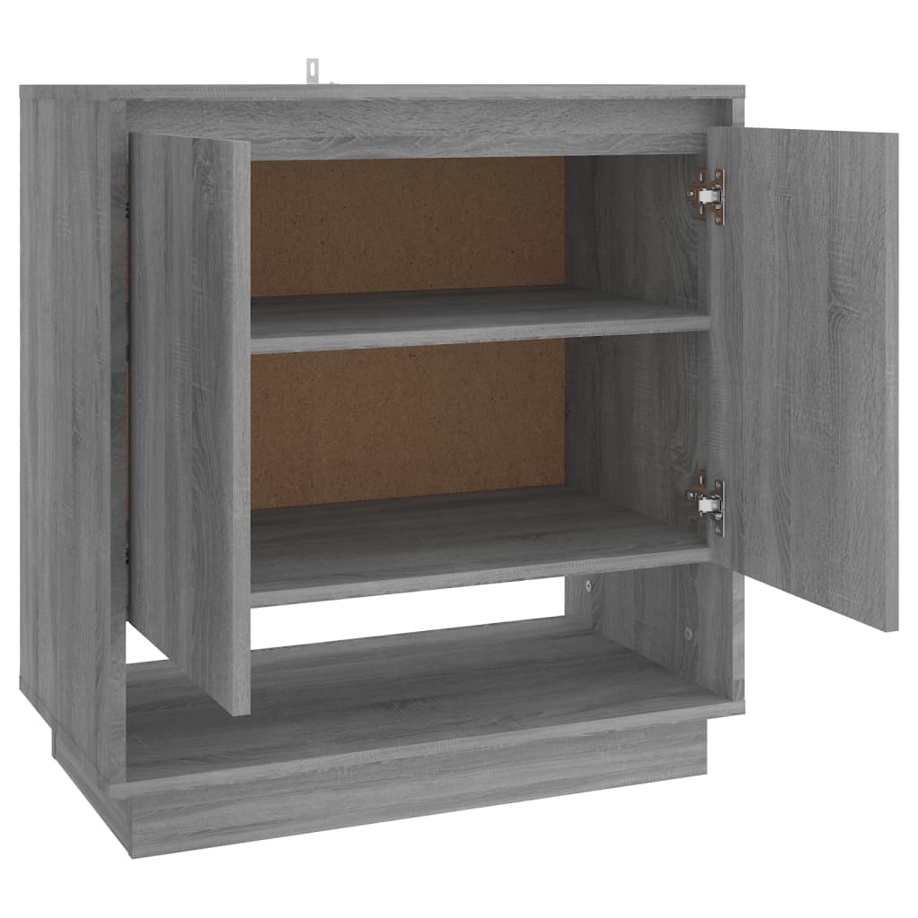 Aparador De Madera De Ingeniería Gris Sonoma 70x41x75 Cm / Vetonek_3