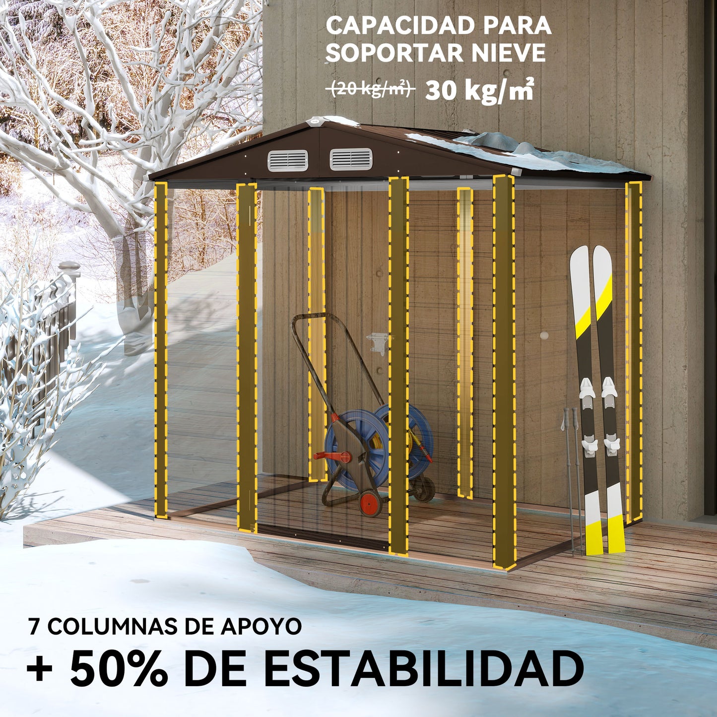 Outsunny Caseta De Jardín Exterior_4