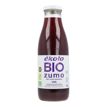 Zumo de Uva Negra Bio 100% exprimido Ékolo 750 ml