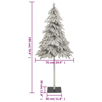 Vidaxl Árbol De Navidad Artificial Con 300 Led Bolas Y Nieve 180 Cm_2