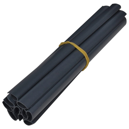 Paneles De Privacidad 4 Uds Pvc Gris Oscuro Mate 35x0,19 M / Vetonek_0