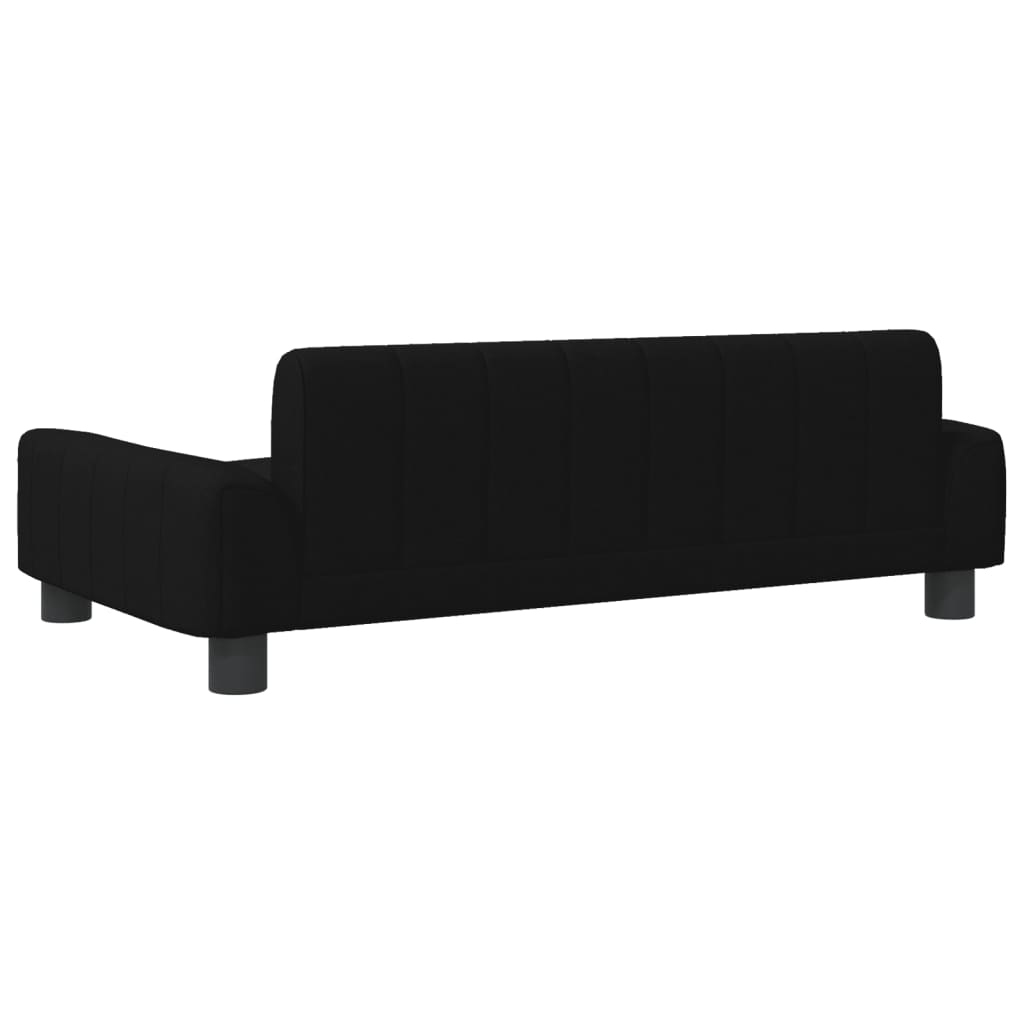 Cama Para Perros De Tela Negra 90x53x30 Cm / Vetonek_0