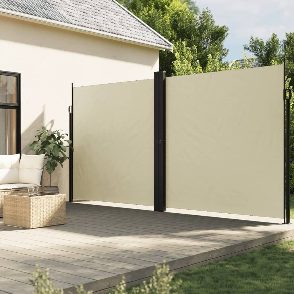 Vidaxl Toldo Lateral Retráctil Crema 220x600 Cm_1