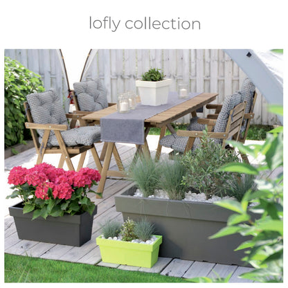 Maceta Lofly Square 7,2l., Dimensiones (mm) 193x193x293, Color Antracita_1