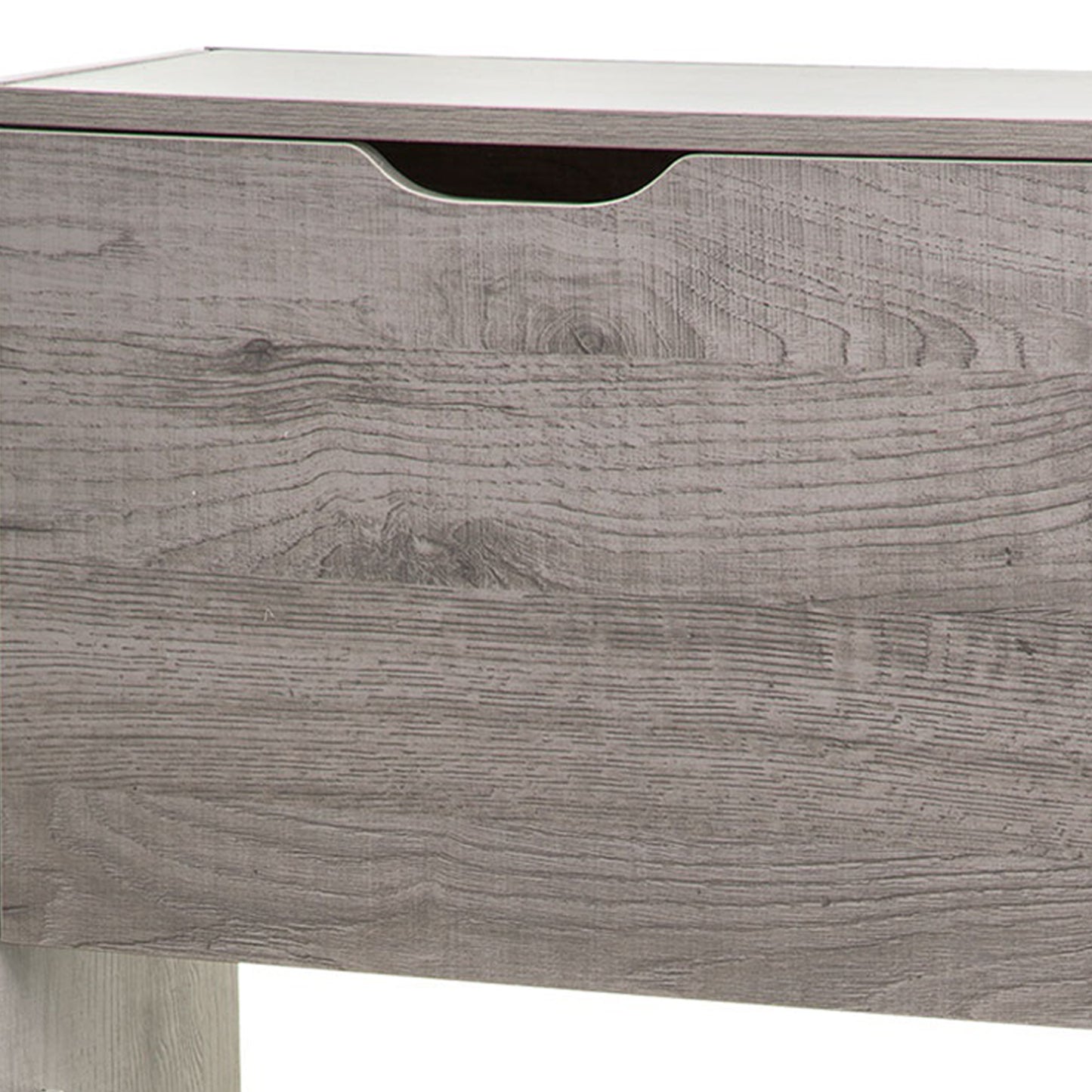 Wellhome Almacenamiento Zapatos 3 Cajones Madera Gris