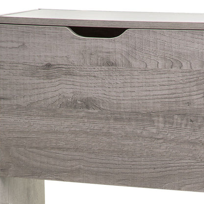 Wellhome Almacenamiento Zapatos 3 Cajones Madera Gris