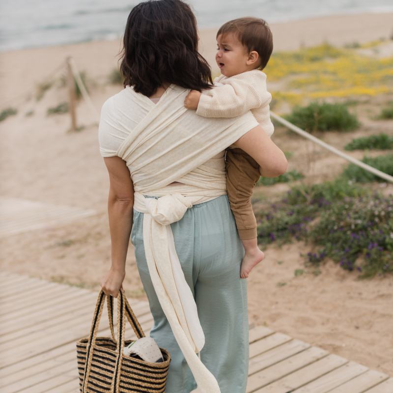 Fular Elástico Portabebé Bambú, Boba Wrap Serenity. Oat Meadow_2