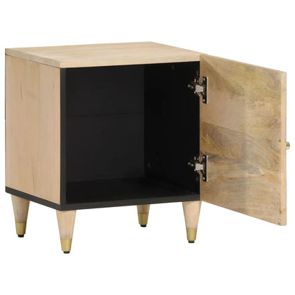 Mesitas De Noche 2 Uds Madera Maciza De Mango 40x33x46 Cm_1