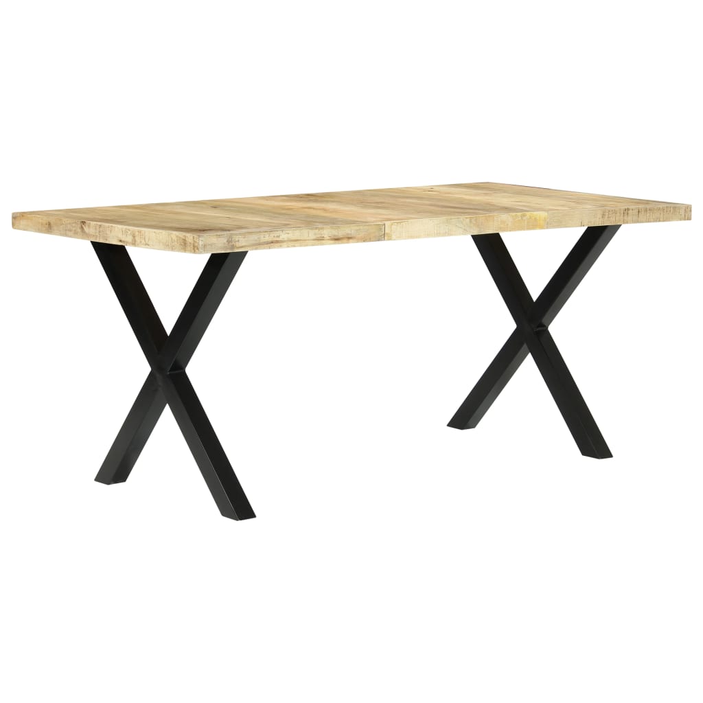 Mesa De Comedor De Madera Maciza De Mango 180x90x76 Cm_0