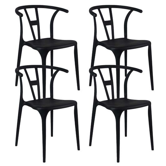 Pack 4 Sillas De Exterior Apilables Scarlett 75x52x49,5cm Thinia Home_0
