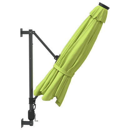 Vidaxl Sombrilla De Pared Verde Manzana 290 Cm_3