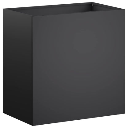 Macetero De Jardín 2 Uds. Negro 50 X 30 X 50 Cm_2