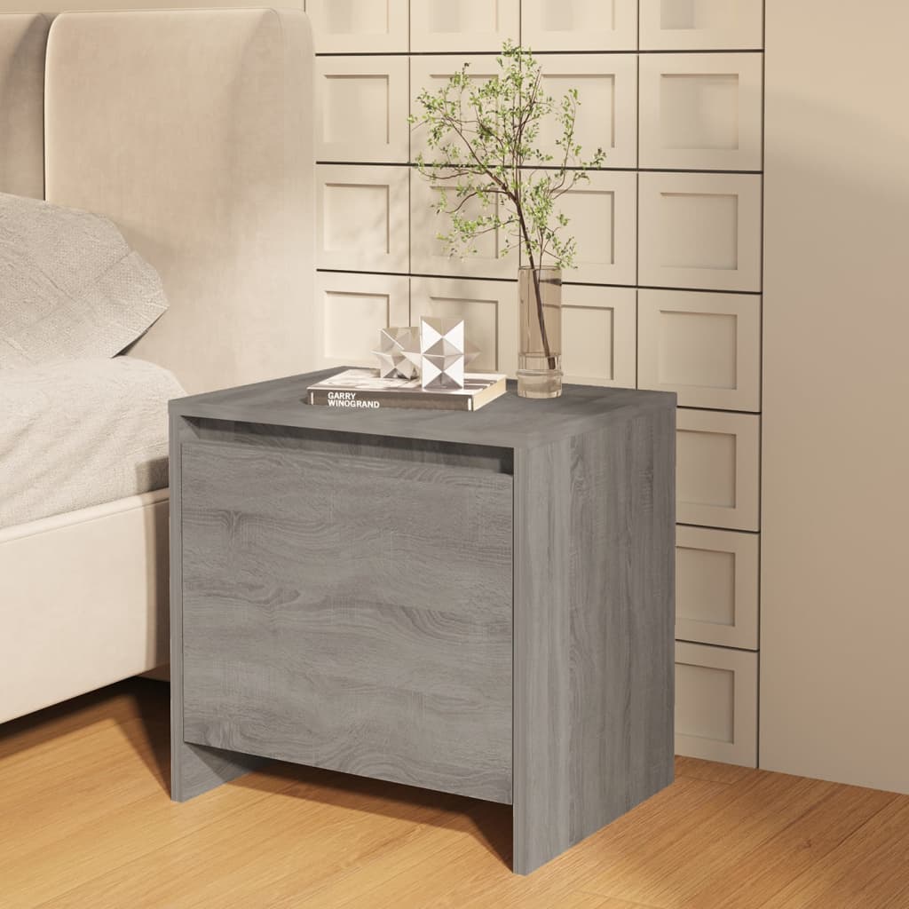 Mesitas Noche 2 Uds Madera Ingeniería Gris Sonoma 45x34x44,5 Cm_1