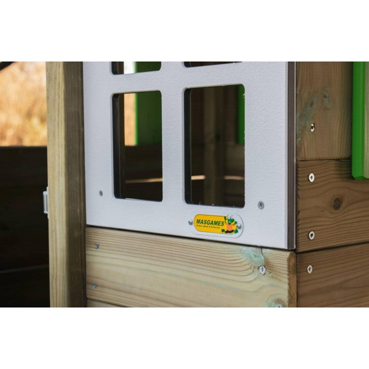 Casita De Madera Masgames Lollipop Elevada Blanca.