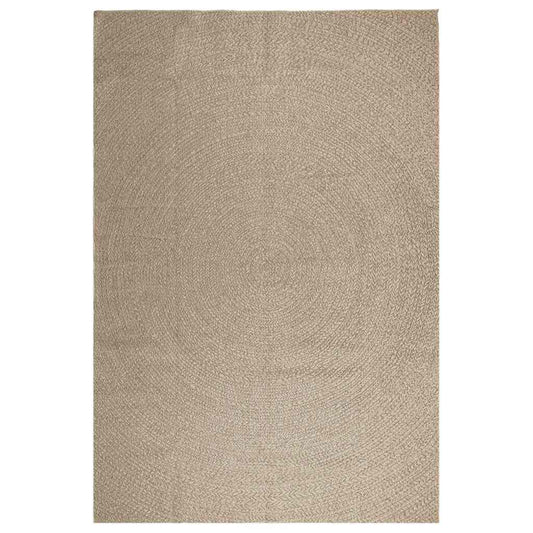 Vidaxl Alfombra Zizur Aspecto Yute Interior/exterior Beige 240x340 Cm_0