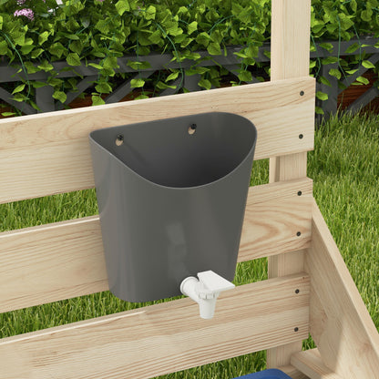 Outsunny Arenero Para Niños De Madera Con Toldo 180x103x144,5 Cm Natural_3