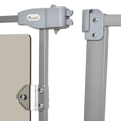 Pawhut Barrera Seguridad De Perros Escaleras Puertas 74-105 Cm Con 2 Extensiones_4