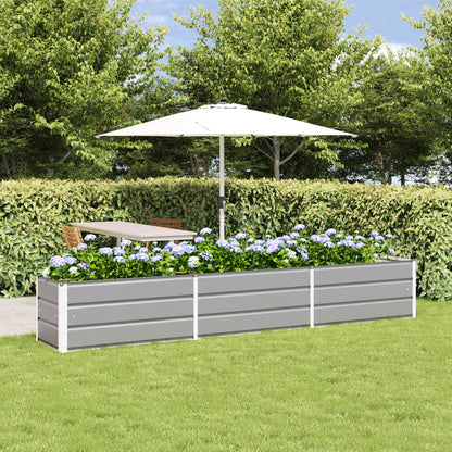 Jardinera Gris Claro 290 X 50 X 45 Cm Acero Galvanizado_1