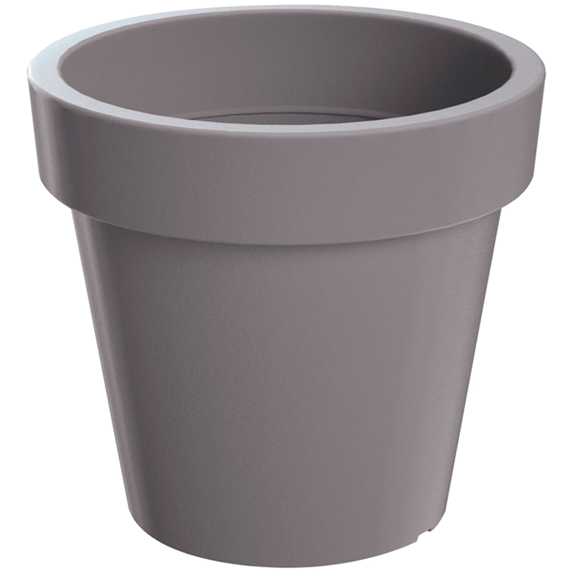 Maceta De Plastico Lofly En Color Gris 24,5 (largo) X 24,5 (ancho) X 22,5 (alto) Cm_0