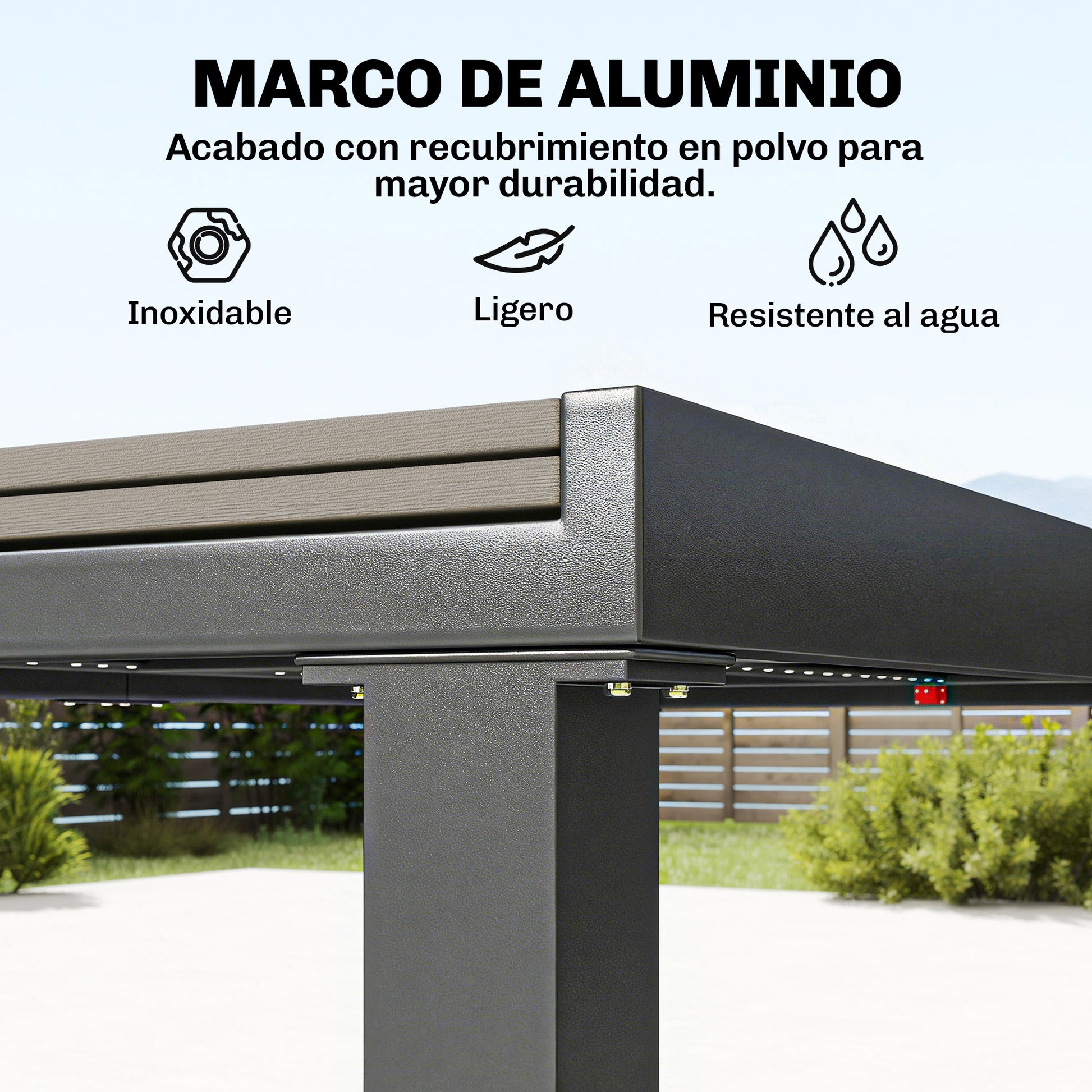 Outsunny Conjunto De Mesa Y Sillas Jardín De 9 Piezas_4