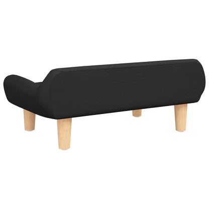 Cama Para Perros De Tela Negra 70x40x24 Cm / Vetonek_3