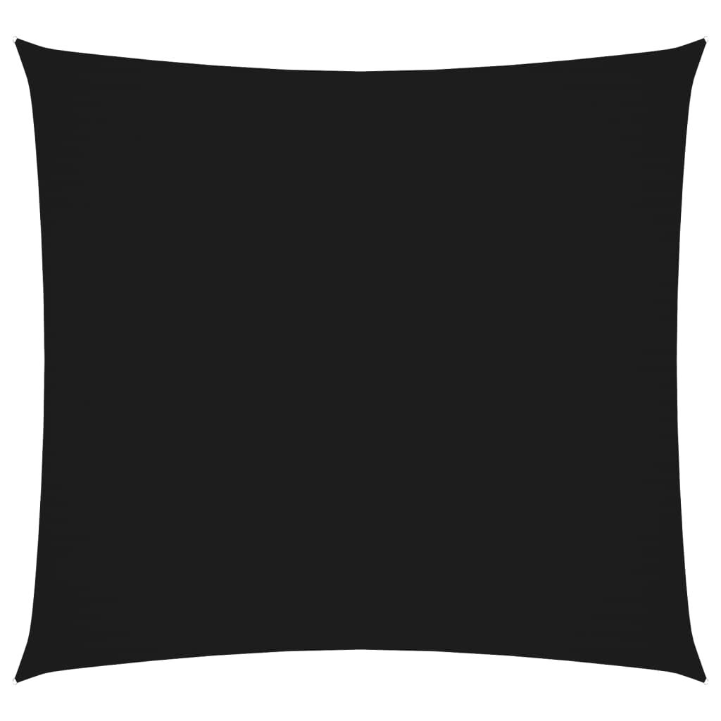 Vidaxl Toldo De Vela Cuadrado Tela Oxford Negro 5x5 M_0