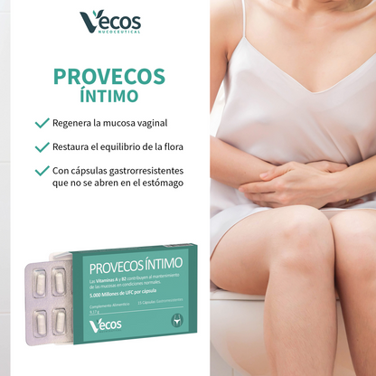 Provecos Íntimo Vecos 15 Cápsulas | Flora Vaginal, Confort Íntimo Y Equilibrio Microbiológico | Con Probióticos_3