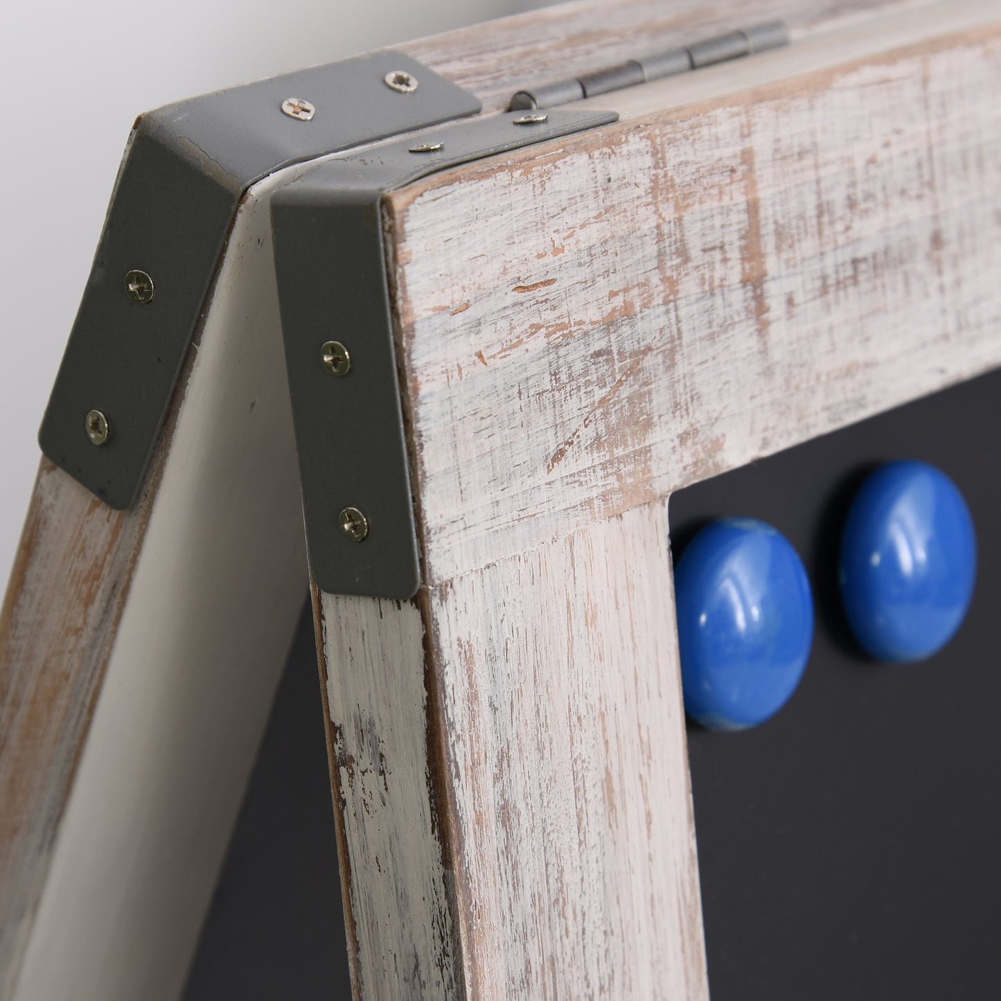 Vinsetto Pizarra De Pie Magnética Y Plegable Con Doble Cara Marco De Madera_3