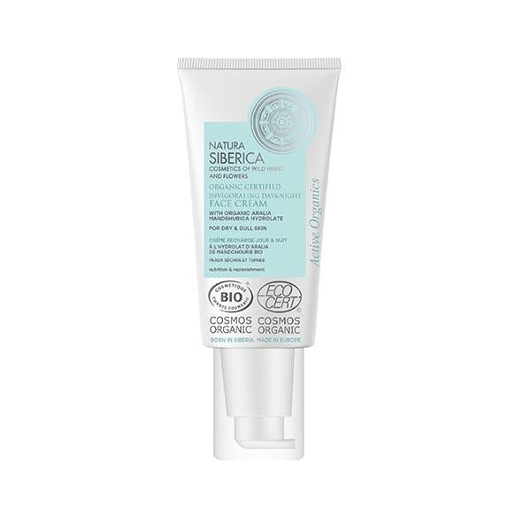 Crema de Día y Noche Facial Vigorizante para Piel Seca y Apagada Certificada Orgánica Natura Siberica 50 ml