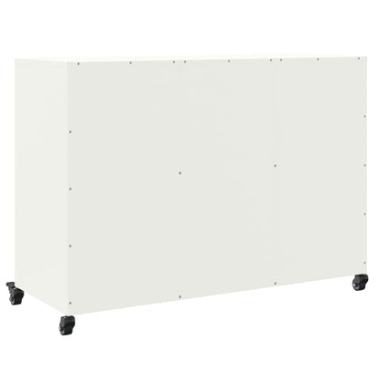 Aparador De Acero Laminado En Frío Blanco 100,5x39x72 Cm / Vetonek_1