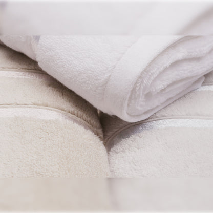 Juego De Toallas De Mano (3 Piezas) Blanco, Azul Claro, Marrón Claro