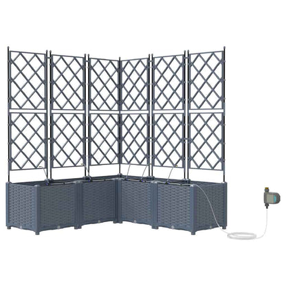 Vidaxl Jardineras Gris Claro 120 X 120 X 142 Cm Acero_0