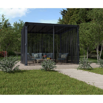 Set Mosquiteras para gazebo cenador Palermo 3000/3500/3600 + Milano 3000 + Martinique 3600 Canopia by Palram