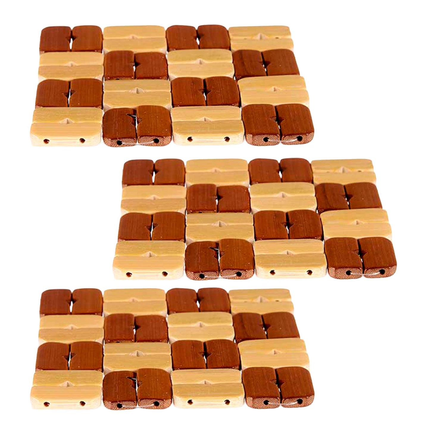 Set 3 Salvamanteles Bambu Cuadrado Colección Kinvara_0