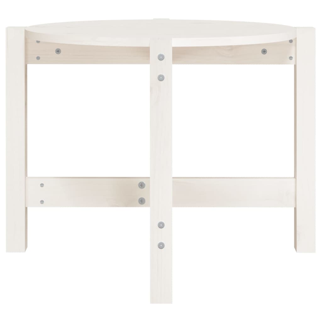 Mesa De Centro De Madera Maciza De Pino Blanco 62,5x45 Cm_3