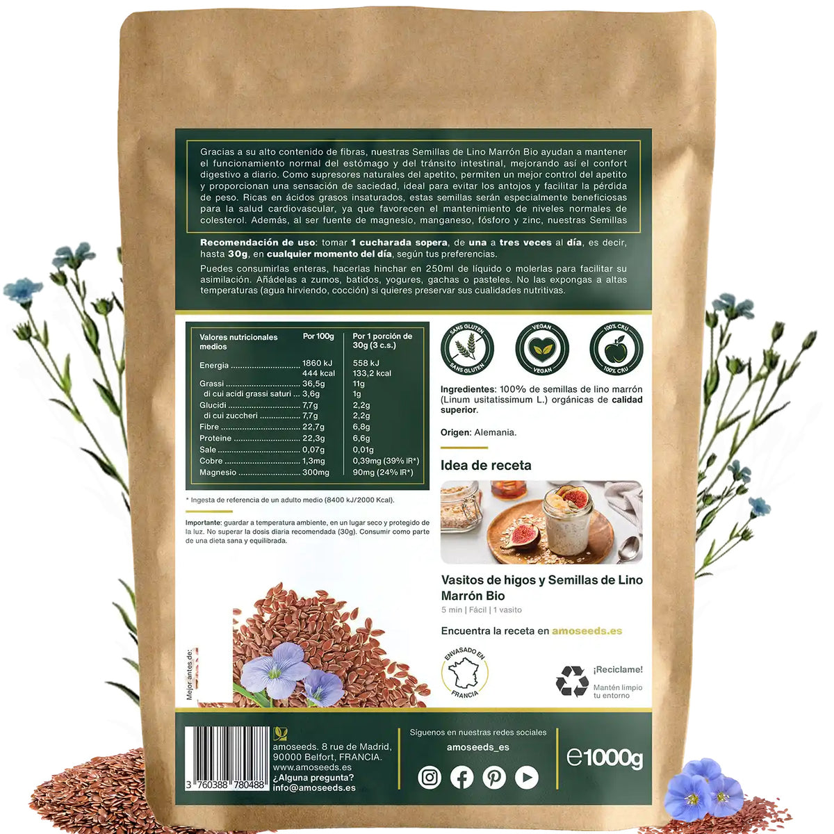 Semillas De Lino Marrón Bio 1kg_4