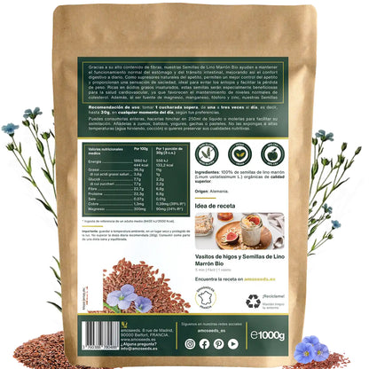 Semillas De Lino Marrón Bio 1kg_4