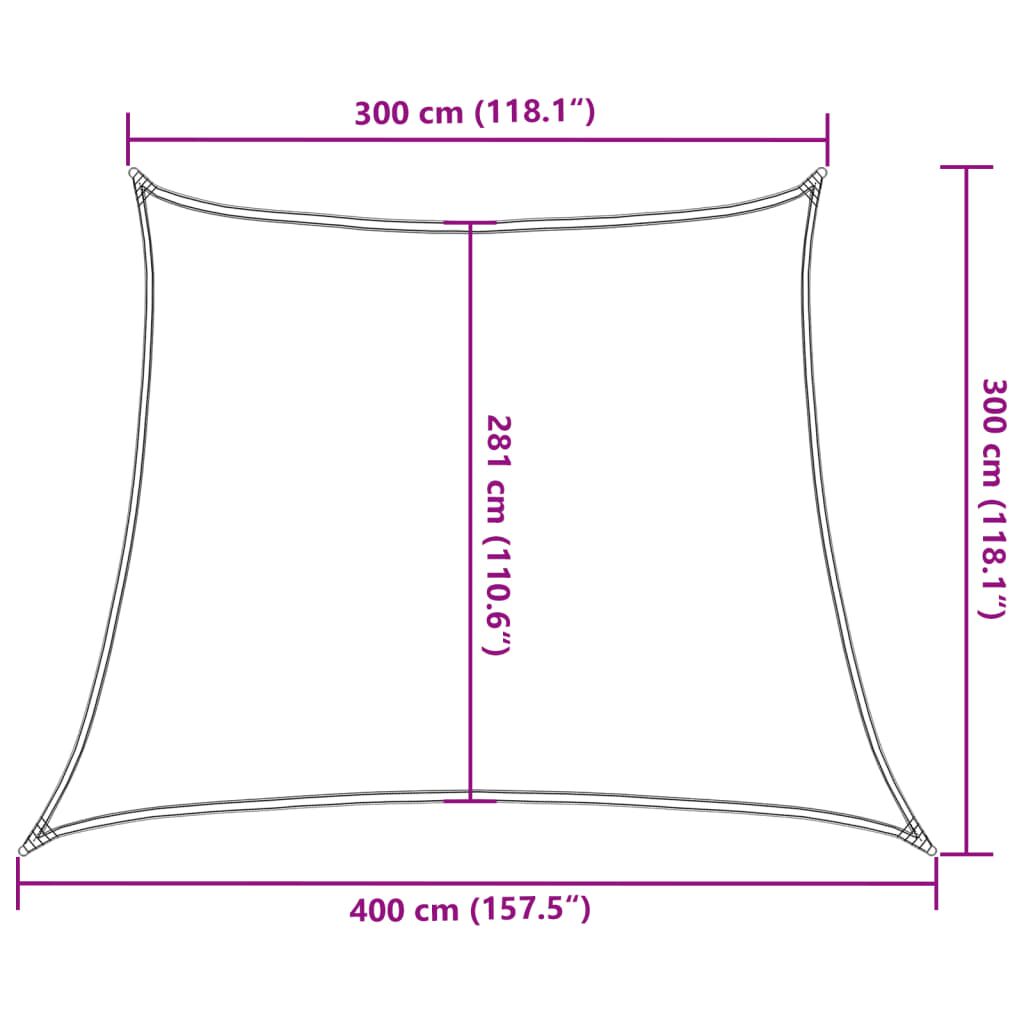 Vidaxl Toldo De Vela Hdpe Amarillo 160 G/m² 3/4x3 M_2
