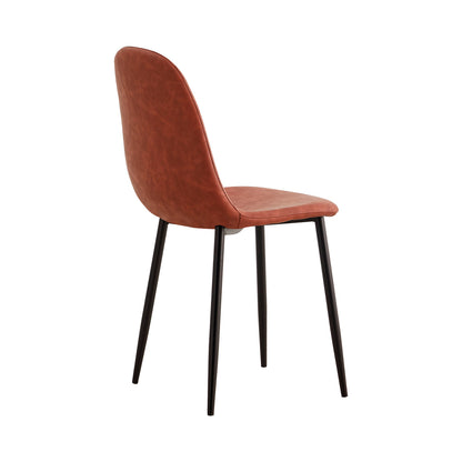 Pack 4 Sillas De Comedor De Piel Mera 56x44x87.5cm Thinia Home_3