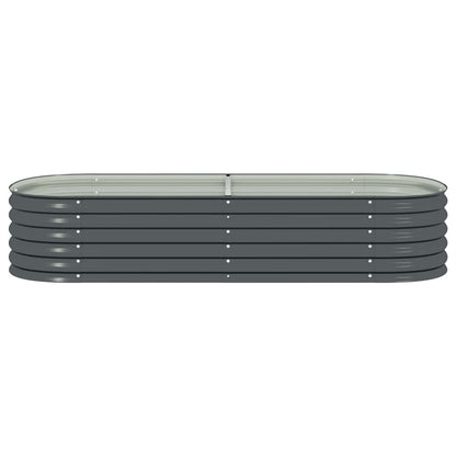 Arriate De Acero Galvanizado Gris 240x80x44 Cm_4