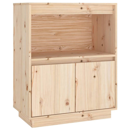 Aparador De Madera Maciza De Pino 60x34x75 Cm / Vetonek_3
