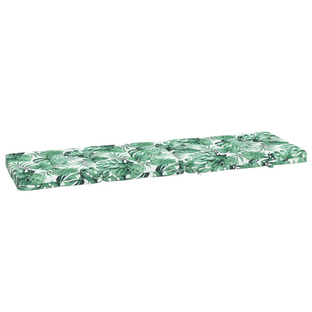 Vidaxl Cojines Para Tumbona 2 Uds Tela Oxford Estampado De Hojas_4