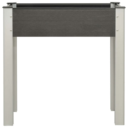 Mesa De Cultivo Para Jardín Wpc Gris 75x40x75 Cm_0