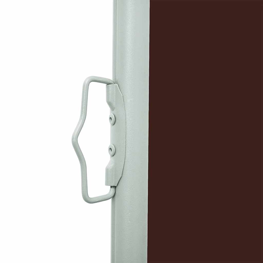 Vidaxl Toldo Lateral Retráctil Para Patio Marrón 140x600 Cm_4