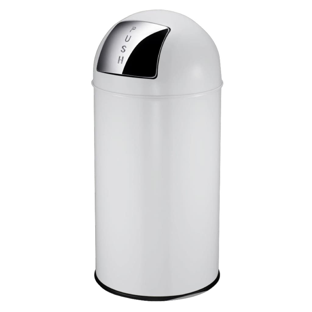 Eko Cubo De Basura Con Tapa A Presión 40 L Blanco_0