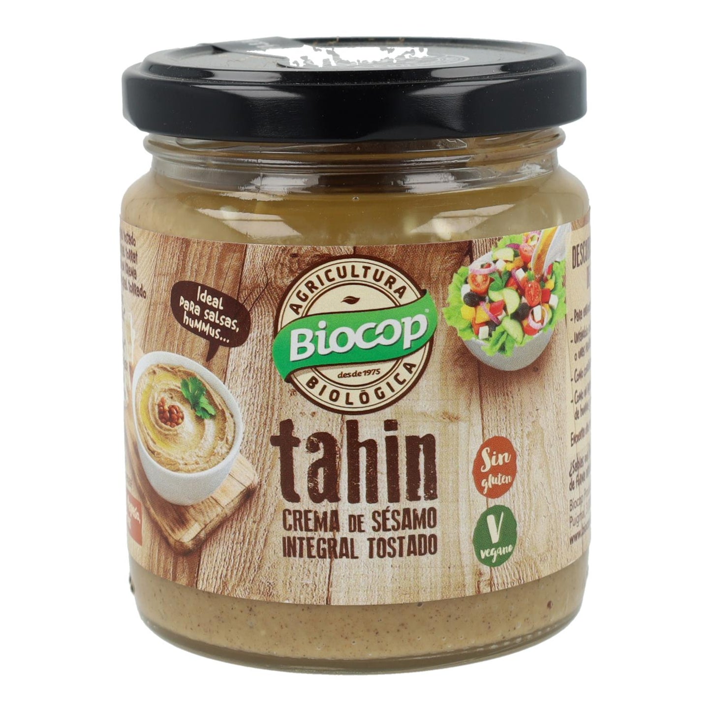 Tahin Integral Tostado sin sal Biocop 225 g